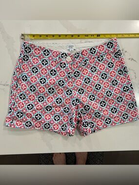 crown & ivy Pink, Black & Aqua Geometric Shorts